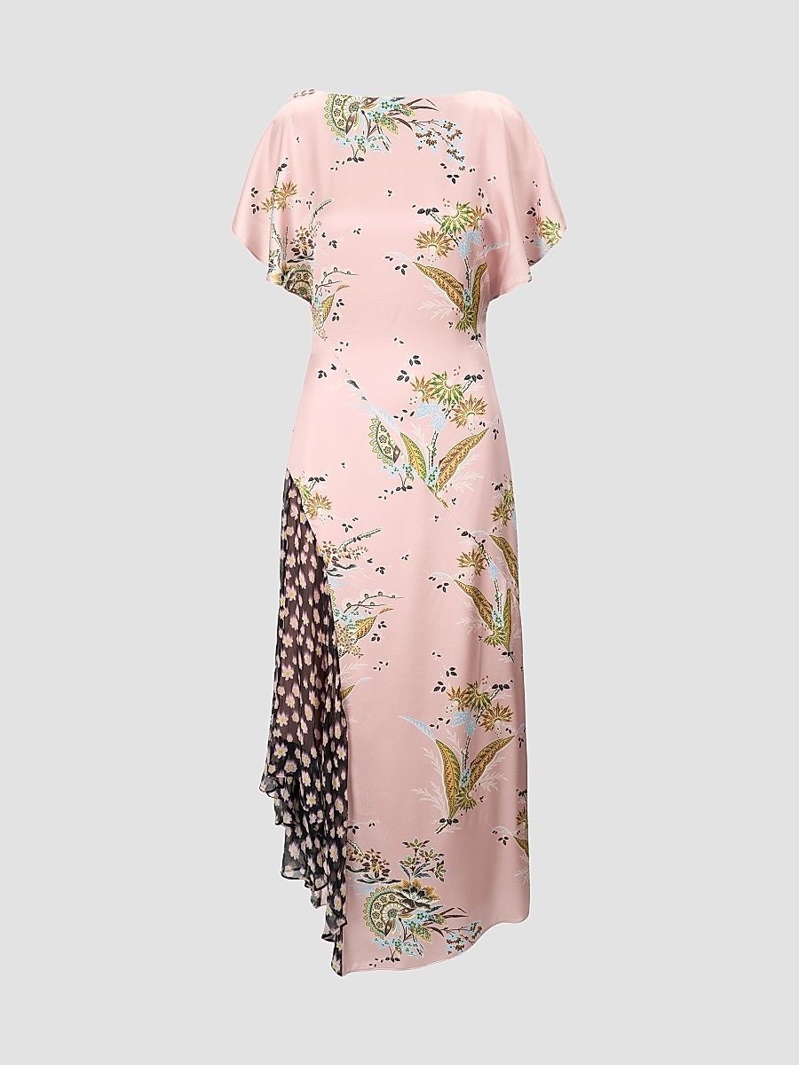 Women's Fawn Silk Maxi Dress - Tapestry Rose Multi - Size 10