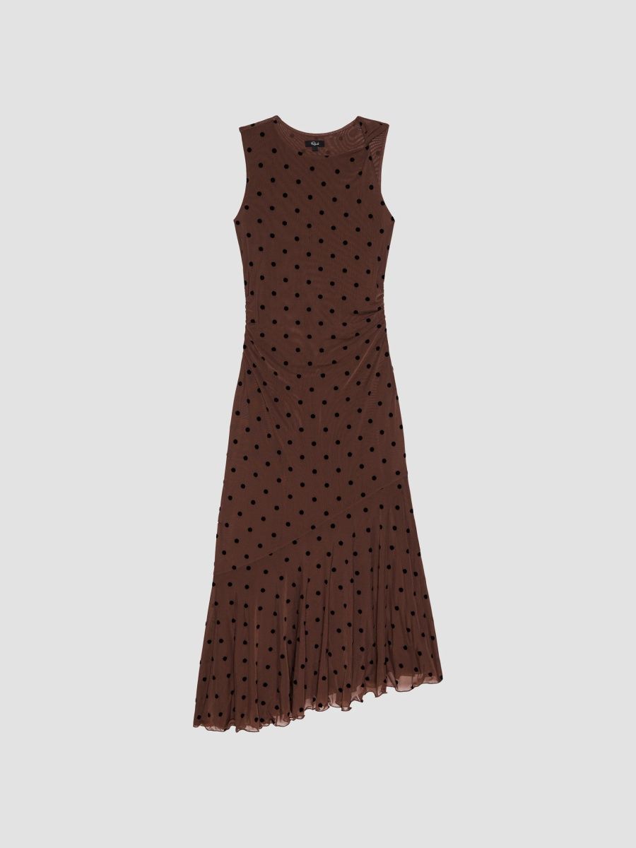 Rails Women's Daija Polka Dot Midi Dress - Chocolate Polka Dot - Size XS