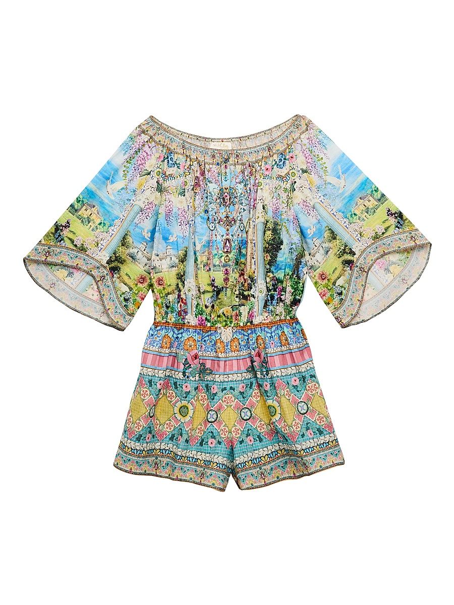 Little Girl's & Girl's Navás Nouveau Boat Neck Romper - Navas Nouveau - Size 6