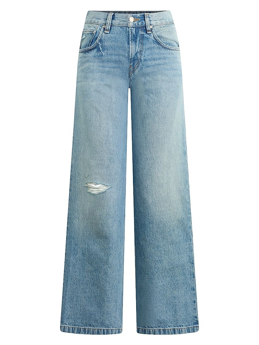 Women's Rylee Low-Rise Wide-Leg Jeans - Monarch - Size 29