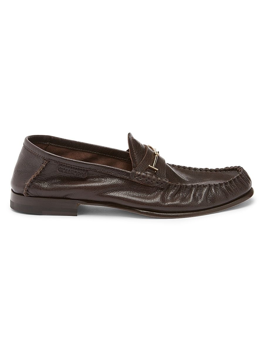 Women's Leather Bit Loafers - Espresso - Size 7