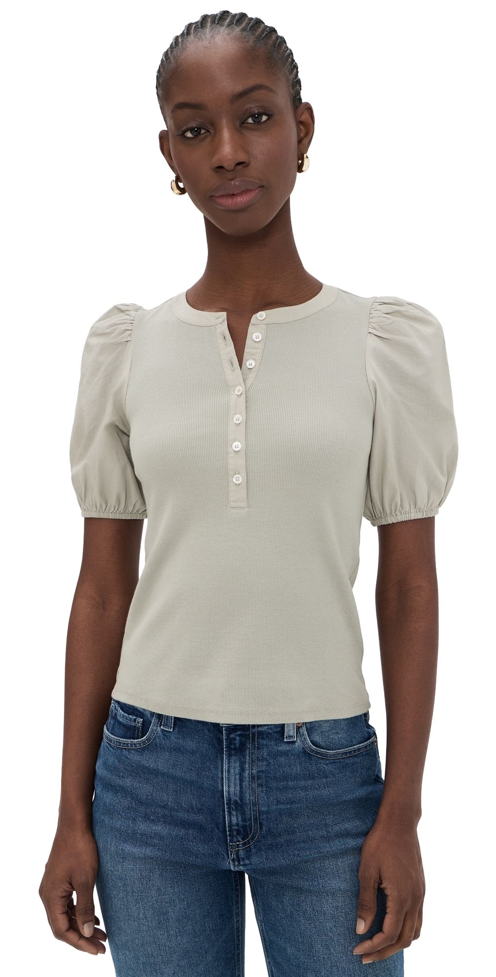 PAIGE The Brandy Top Sea Mist M