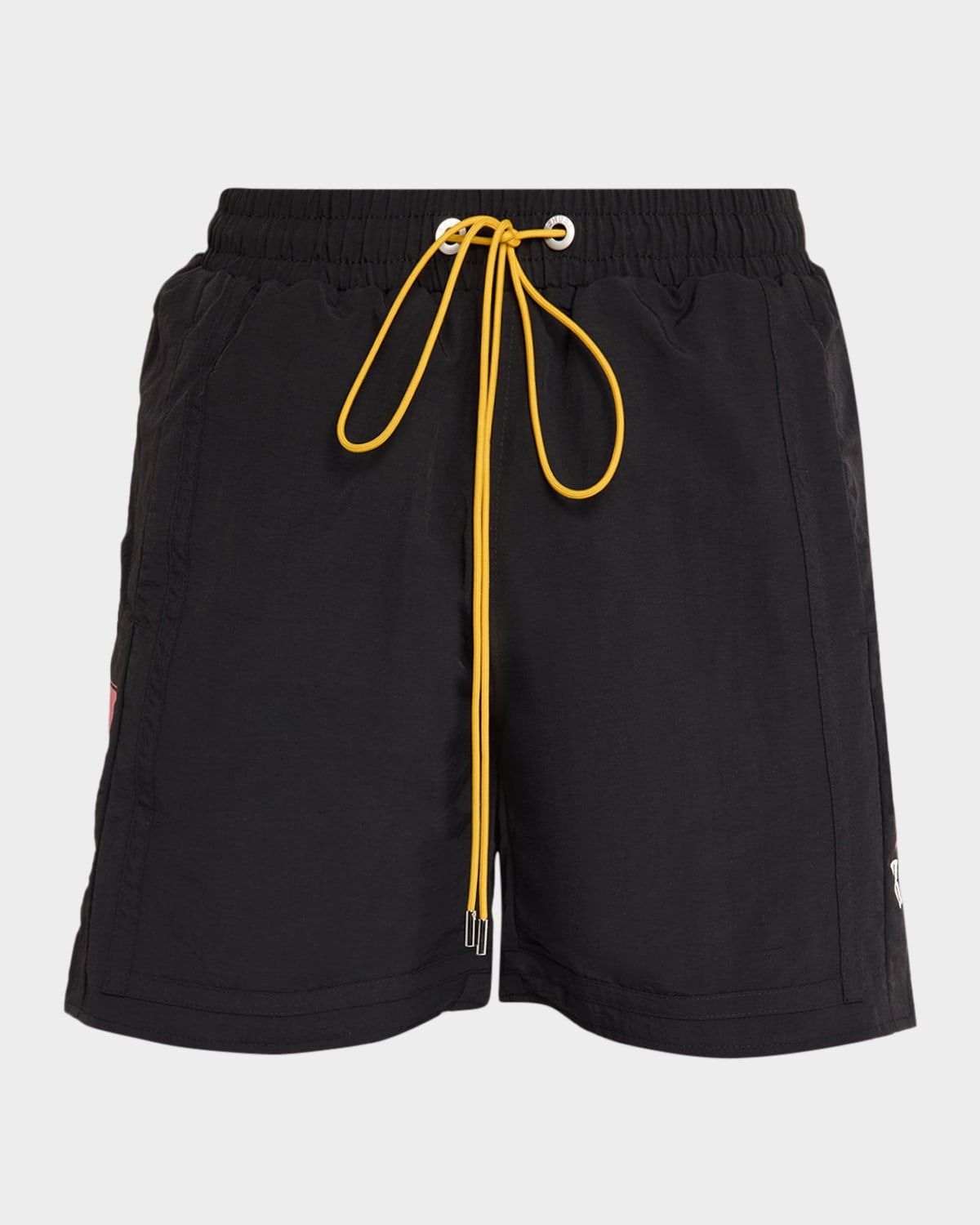 Logo Elasticized Drawstring Swim Shorts
