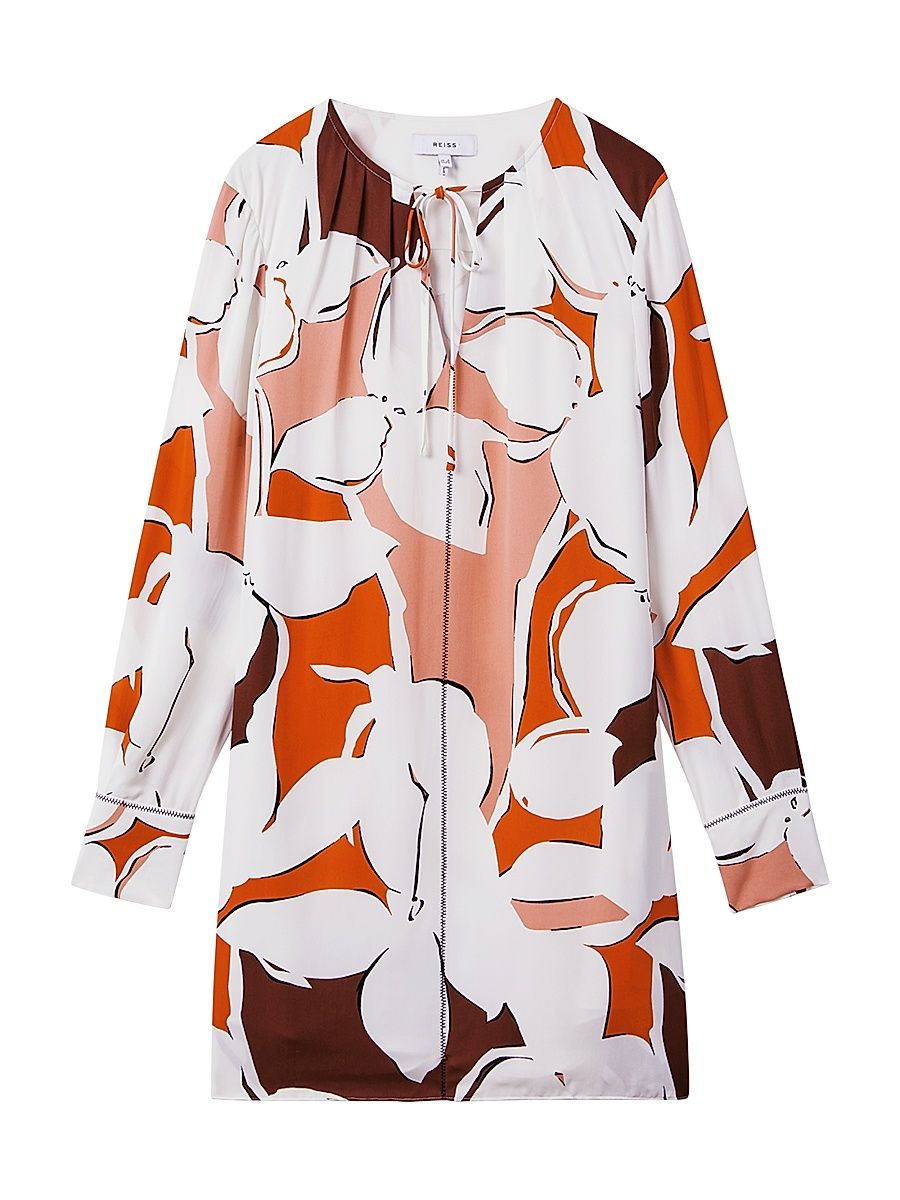 Women's Tanya Floral Minidress - Cream Red - Size 4