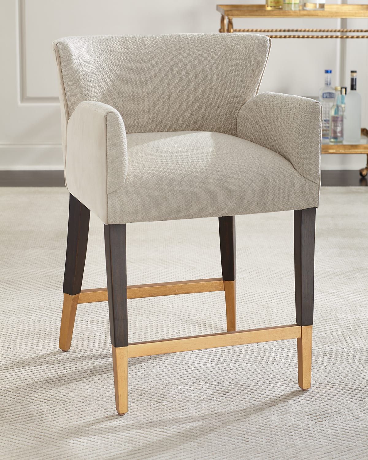 Stormi Upholstered Bar Stool, 30"