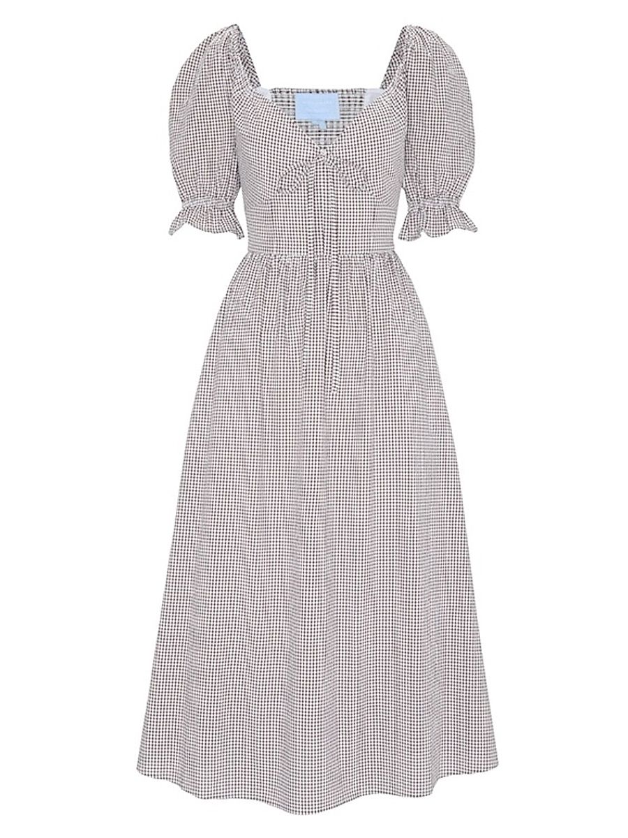 Women's The Ophelia Dress - Chocolate Gingham - Size XXL