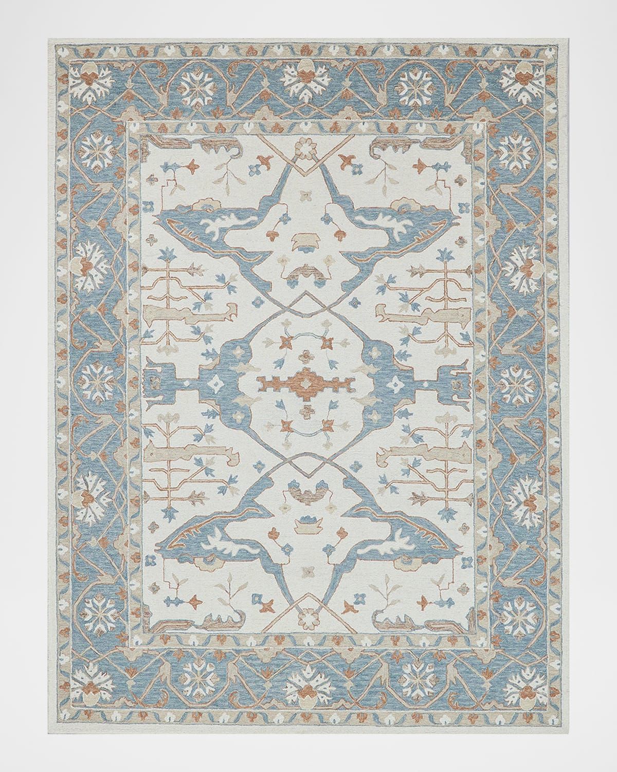 Claremont Hand-Tufted Light Blue Oushak Rug