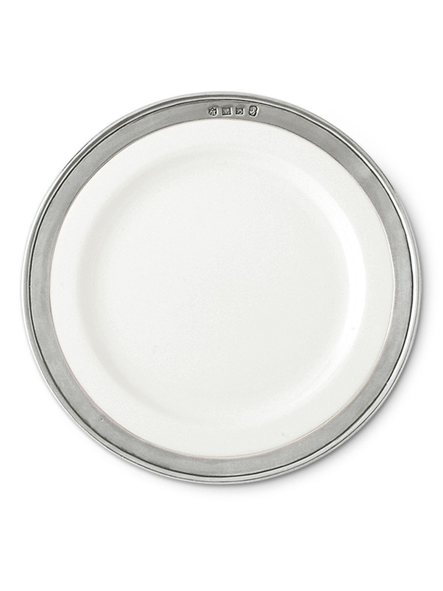 Convivio Ceramic & Pewter Salad/Dessert Plate