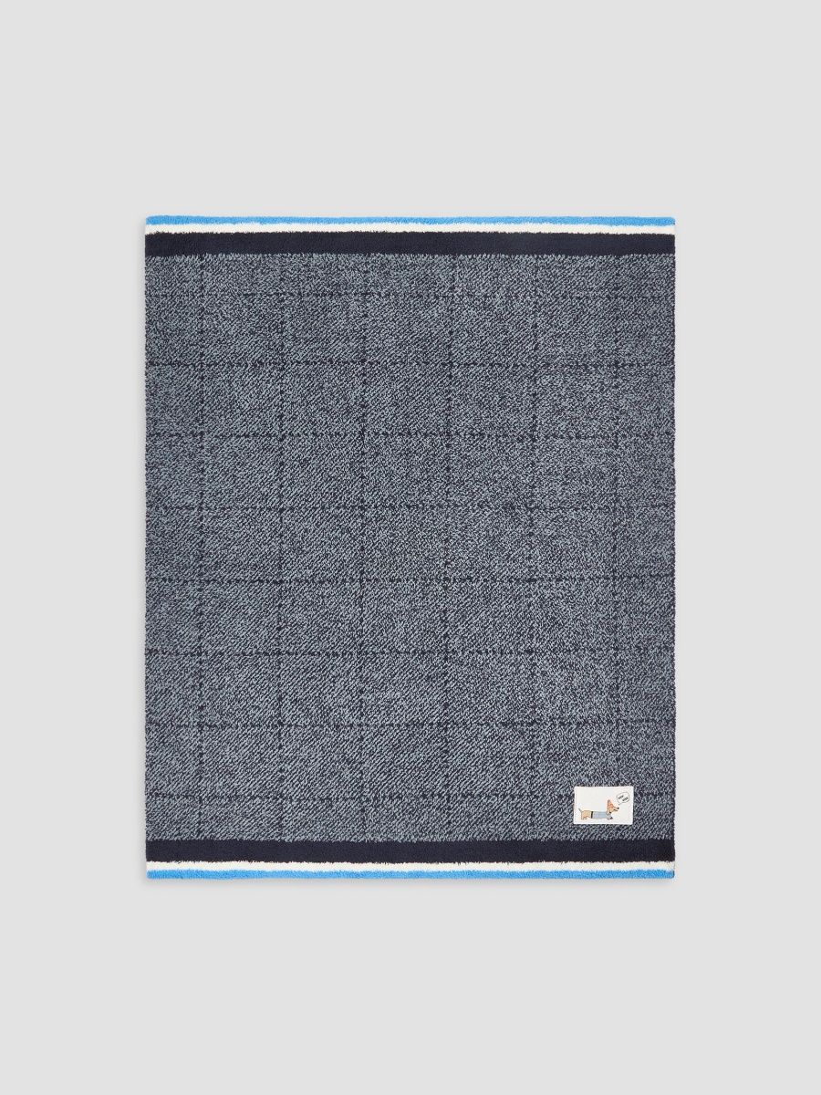 Barefoot Dreams Boy's Baby Boy's Cozychic Puppy Plaid Stroller Blanket - Indigo Multi