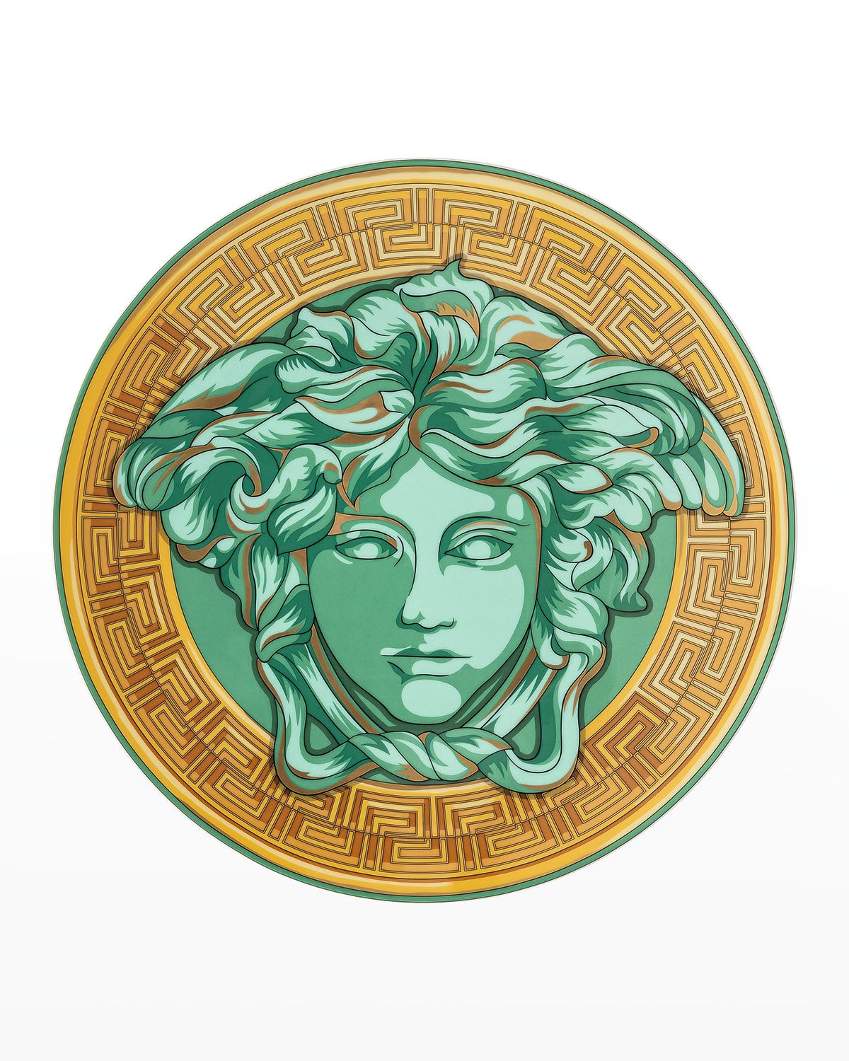 Medusa Amplified Green Coin Service Plate