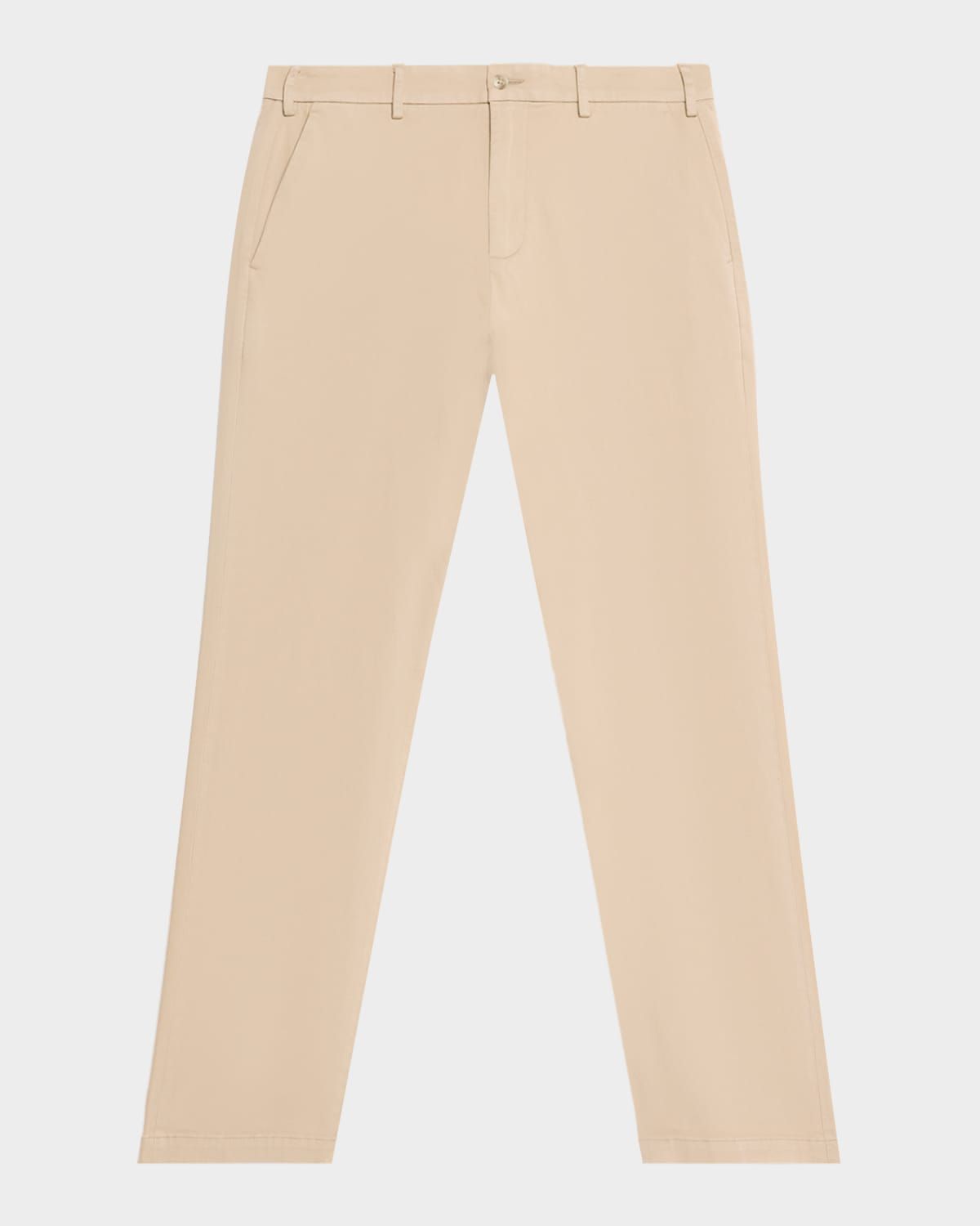 Men & apos;s Flat Front Trousers in Signature Sateen