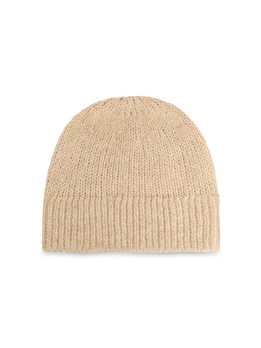 Men's Moss Alpaca Wool-Blend Beanie - Ecru