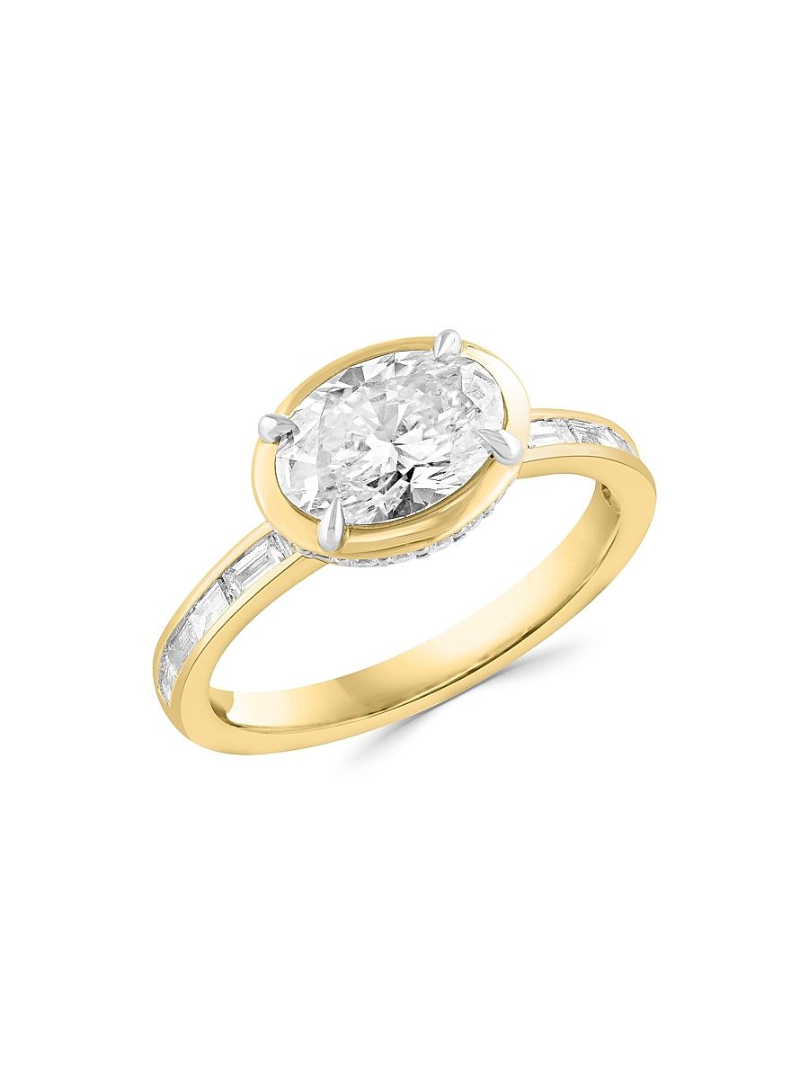 Women's 14K Yellow Gold & 1.95 TCW Lab-Grown Diamond Ring - Yellow Gold - Size 7
