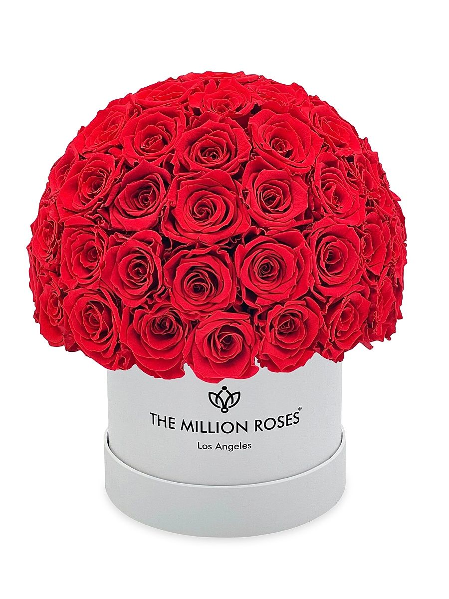 Classic Red Roses Superdome Box - Red