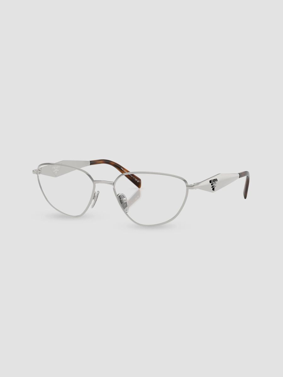 Prada Women's 56MM Cat-Eye Eyeglasses - Silver