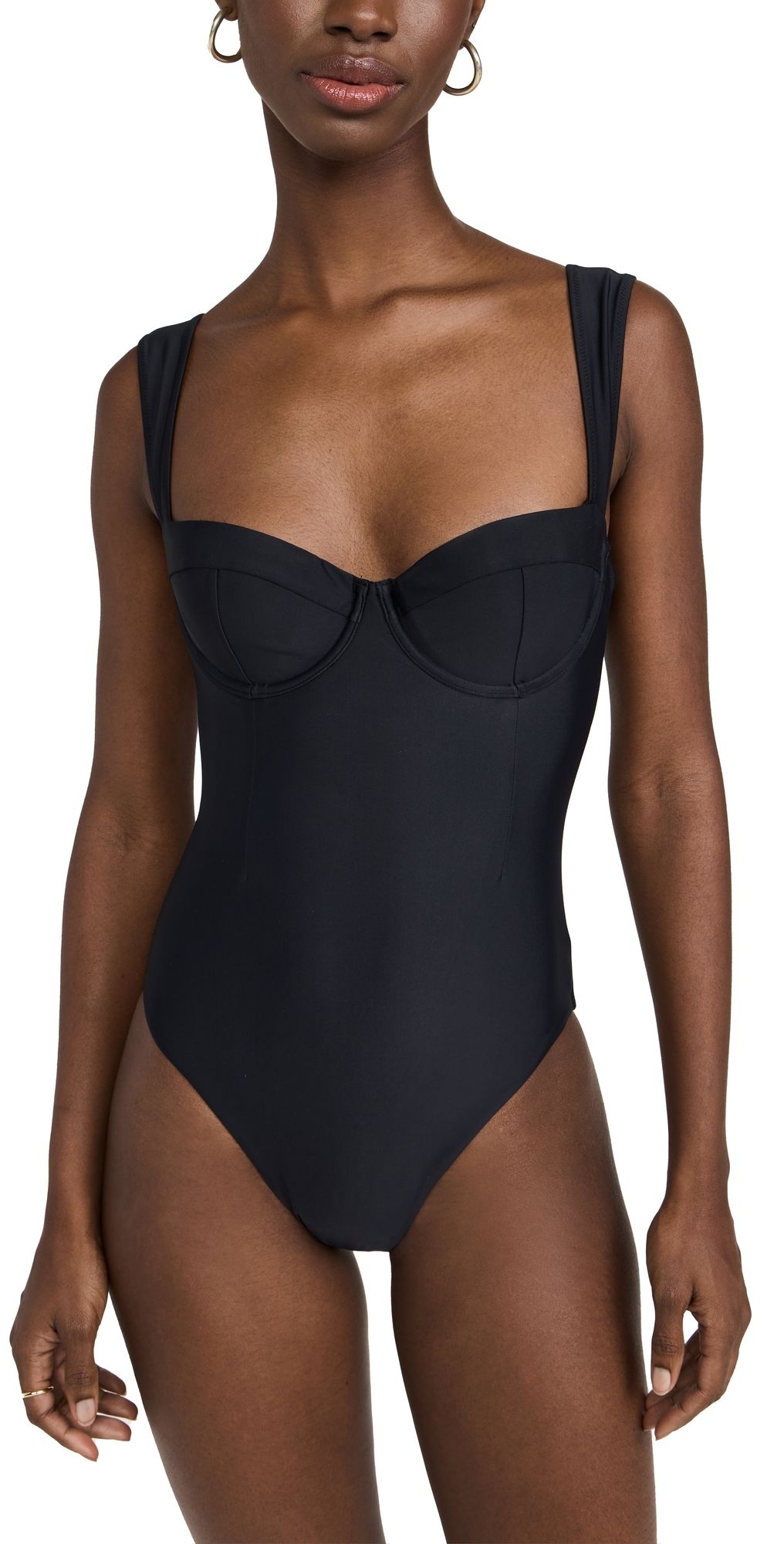 SIMKHAI Kyle Bustier One Piece Black M