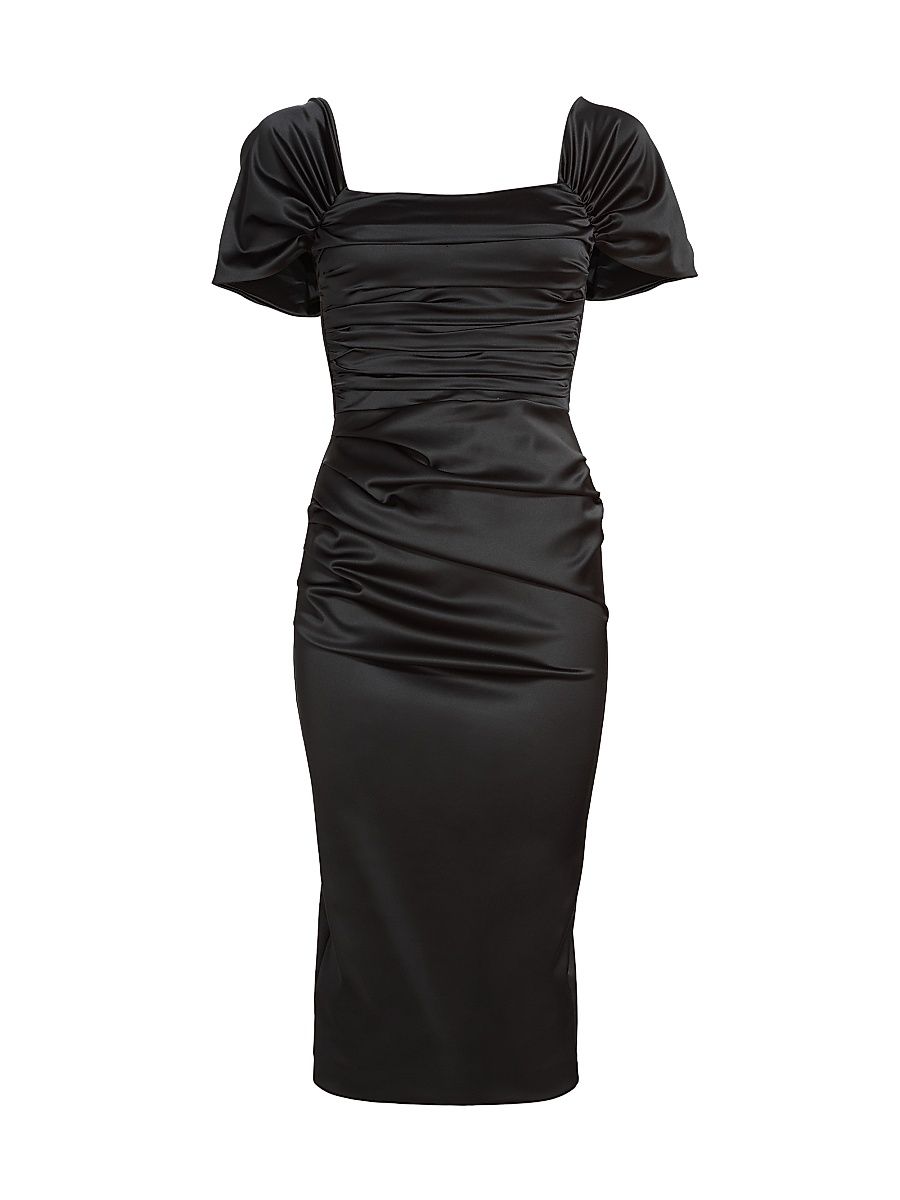Women's Yudali Satin Cocktail Dress - Black - Size 18