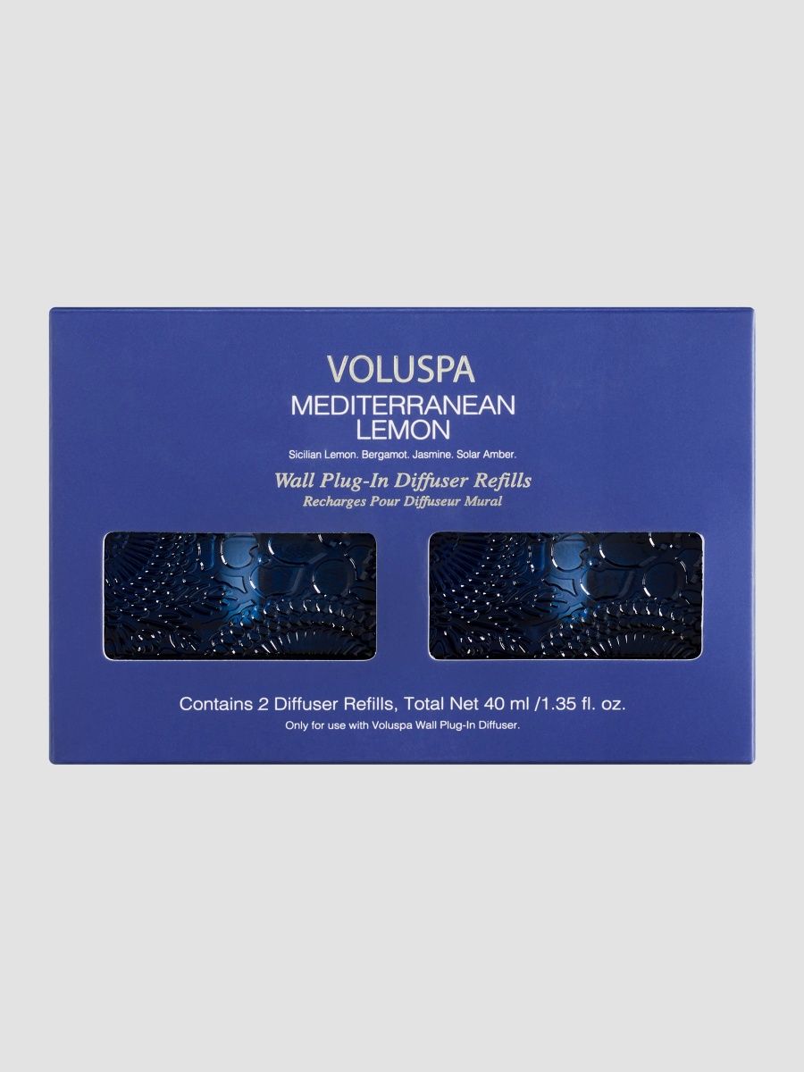 Voluspa Set Of 2 Meditteranean Lemon Wall Plug-In Diffuser Refills
