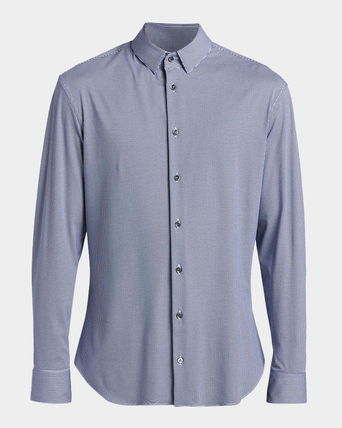 Men & apos;s Micro-Printed Stretch Button-Down Shirt