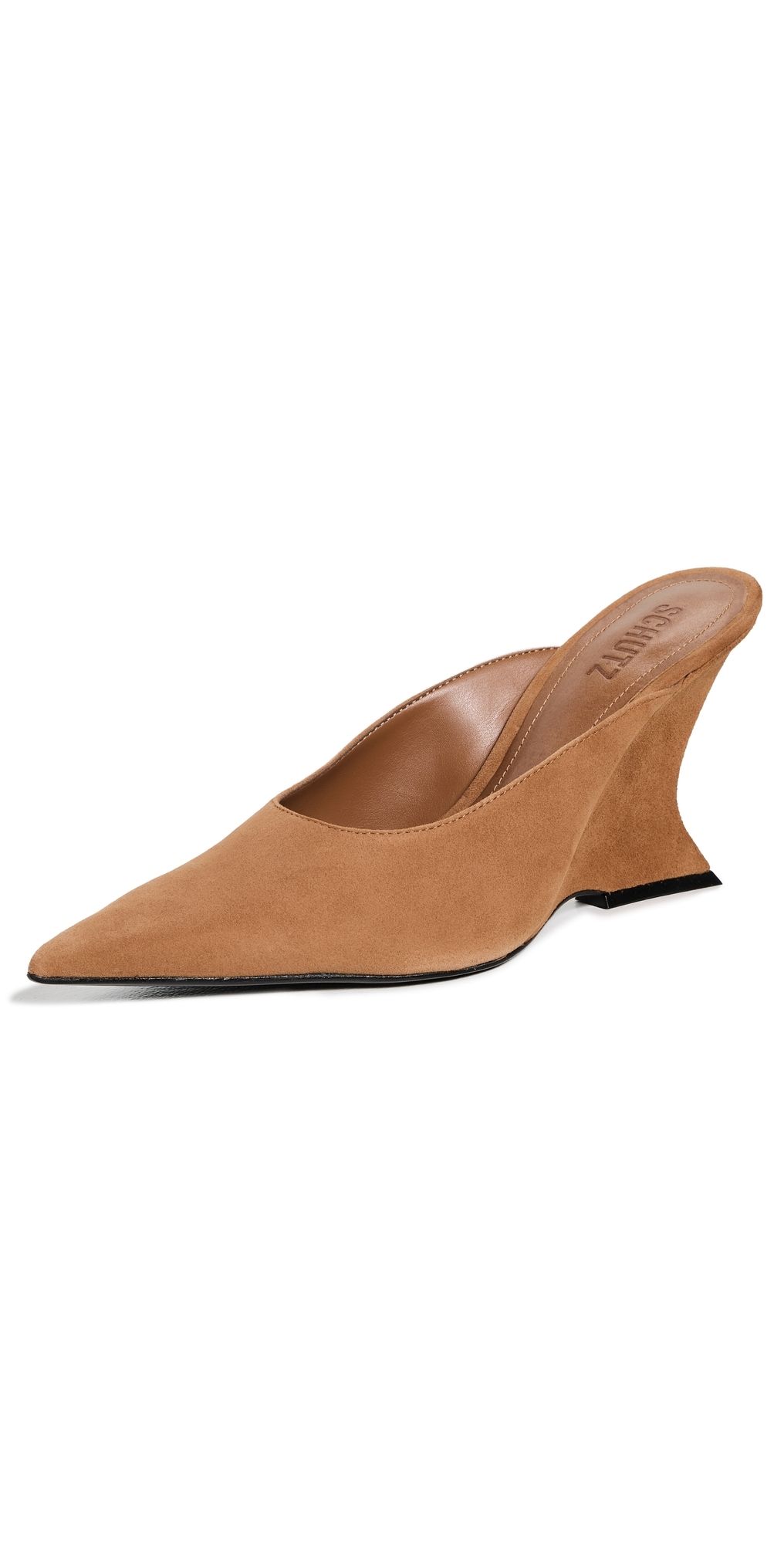 Schutz Siena Mules Wood 9.5