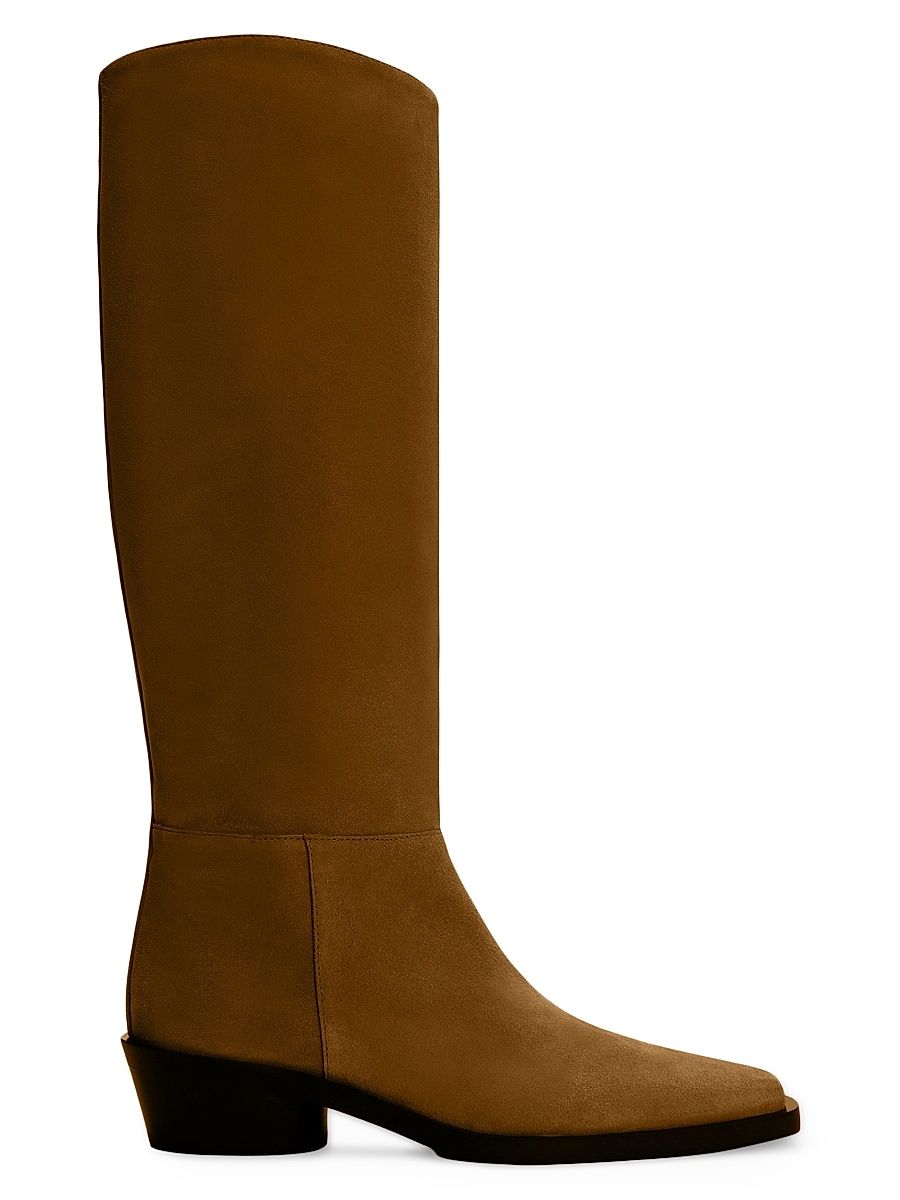 Women's Bronco 40MM Suede Knee-High Boots - Fern - Size 11