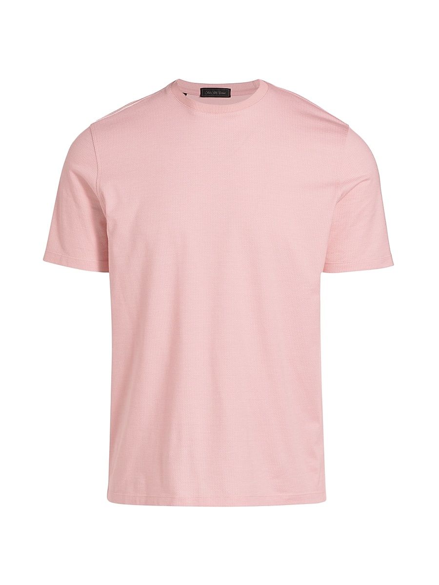 Men's COLLECTION Zig-Zag Tonal T-Shirt - Light Pink - Size Small