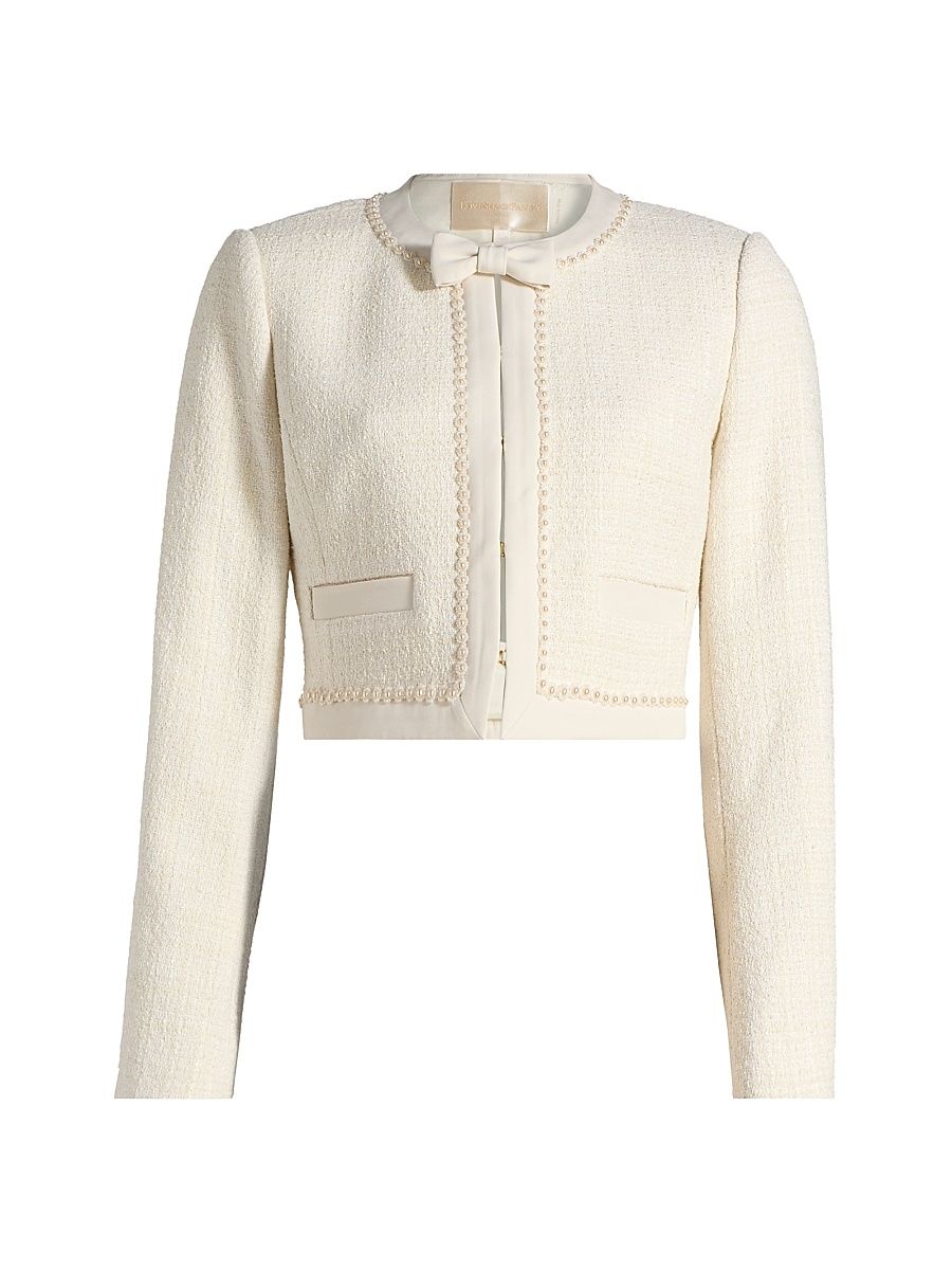 Women's Ralphette Tweed Jacket - Cream - Size 10