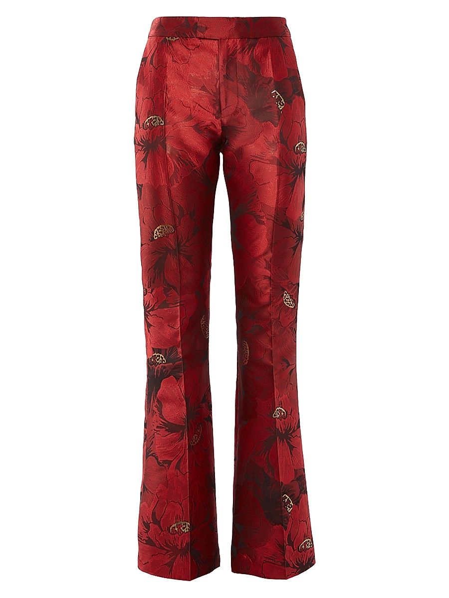 Women's Saturday Night Pants - Jacquard Ruby Red - Size XS