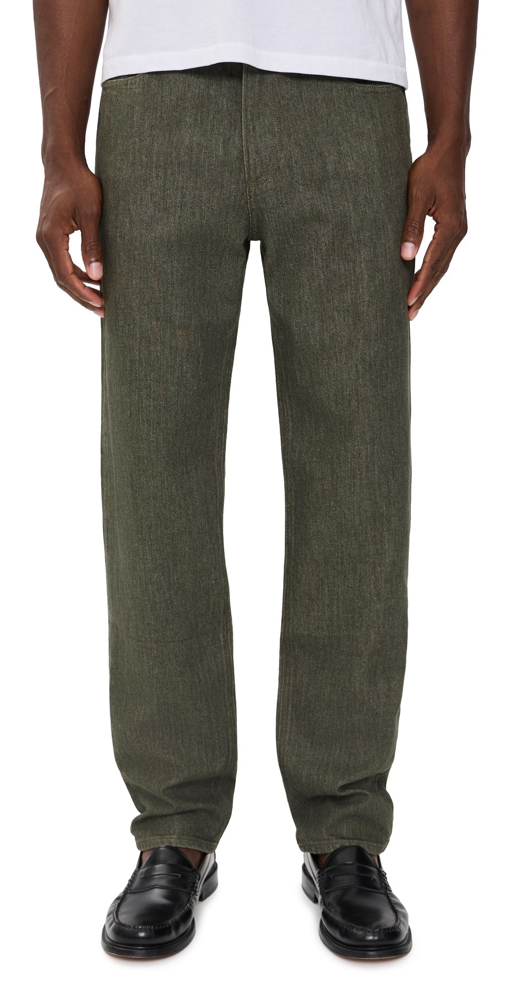 Theory Standard Tinted Denim Jeans Army 30