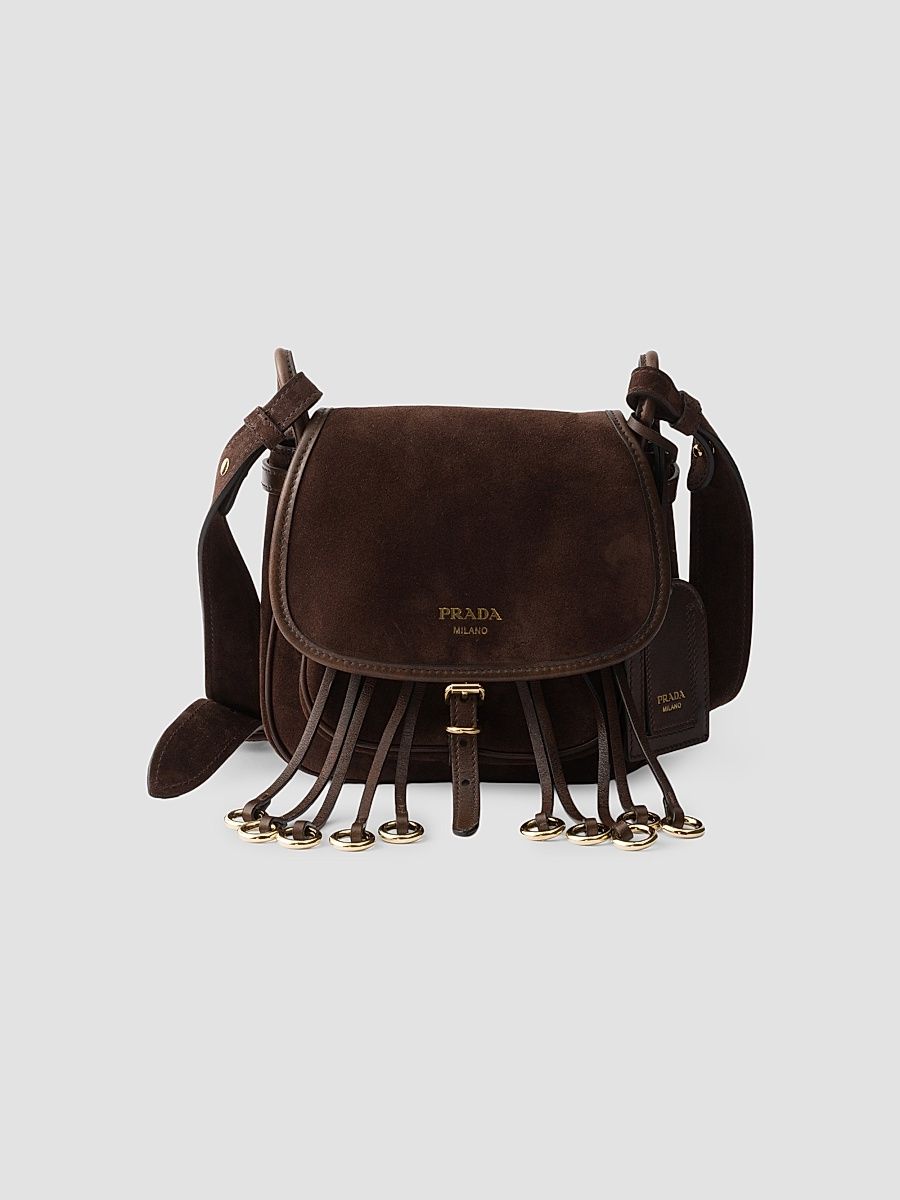 Women's Corsaire Suede Mini Shoulder Bag - Brown