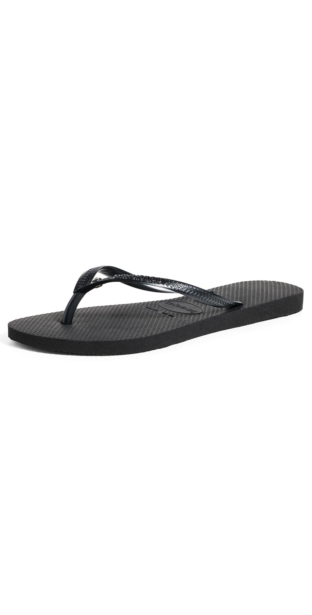 Havaianas Slim Crystal SW II Sandals Black 7/8
