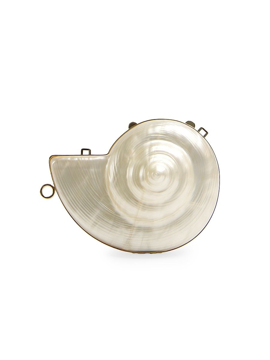 Women's Marion Shell Minaudière - Pearl