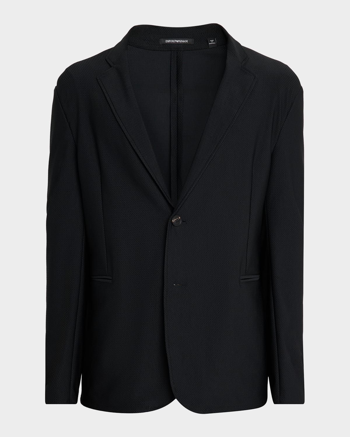 Men & apos;s Rice Stitch Notch Lapel Sport Coat