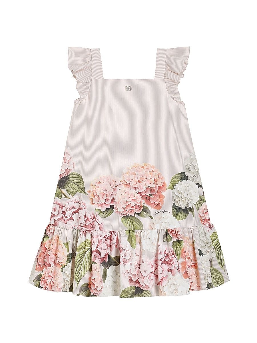 Little Girl's & Girl's Hydrangea Striped Dress - Roselline - Size 14