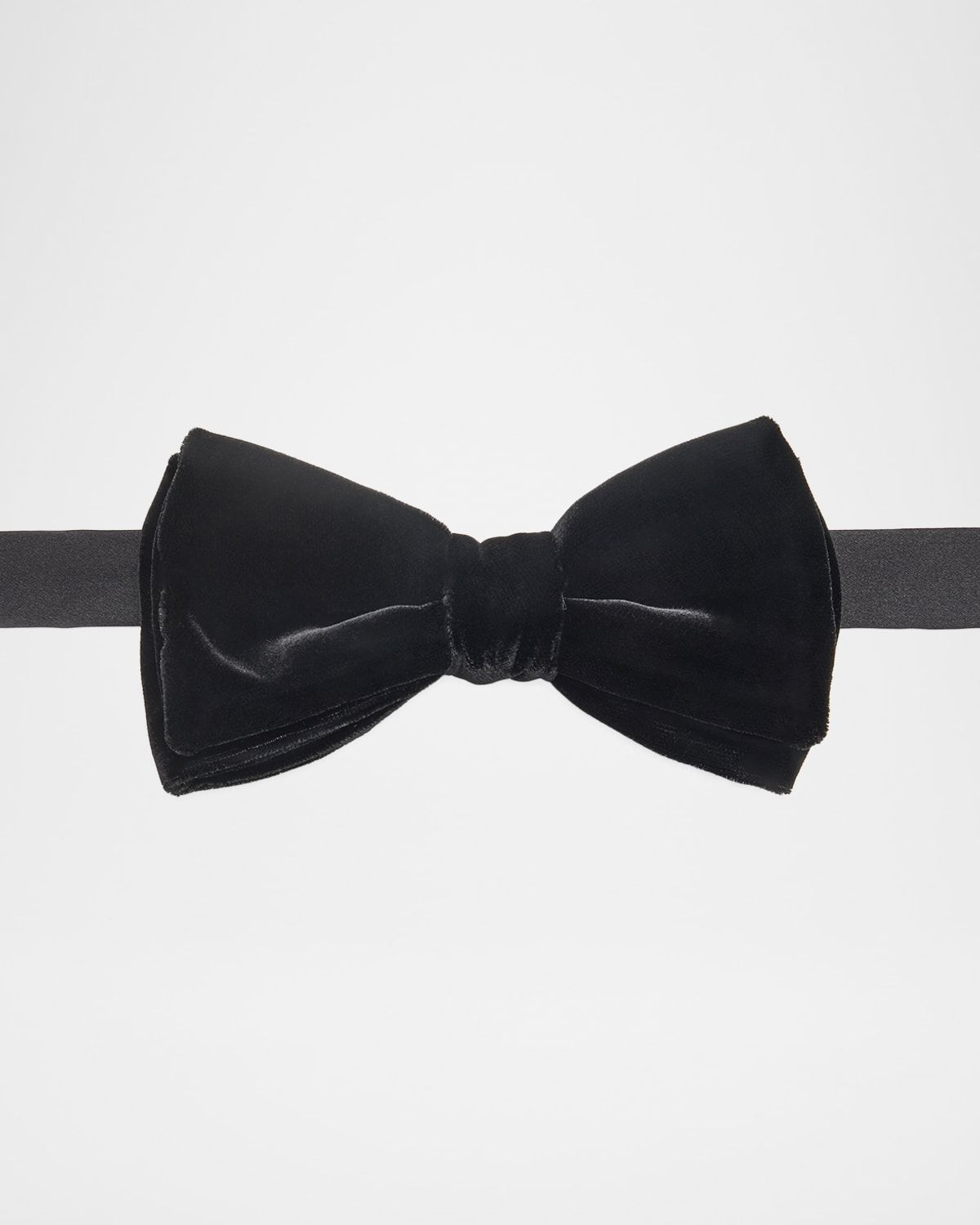 Men & apos;s Solid Velvet Bow Tie