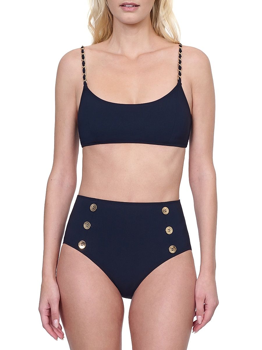 Women's Monte Carlo Bralette Bikini Top - Black - Size 10