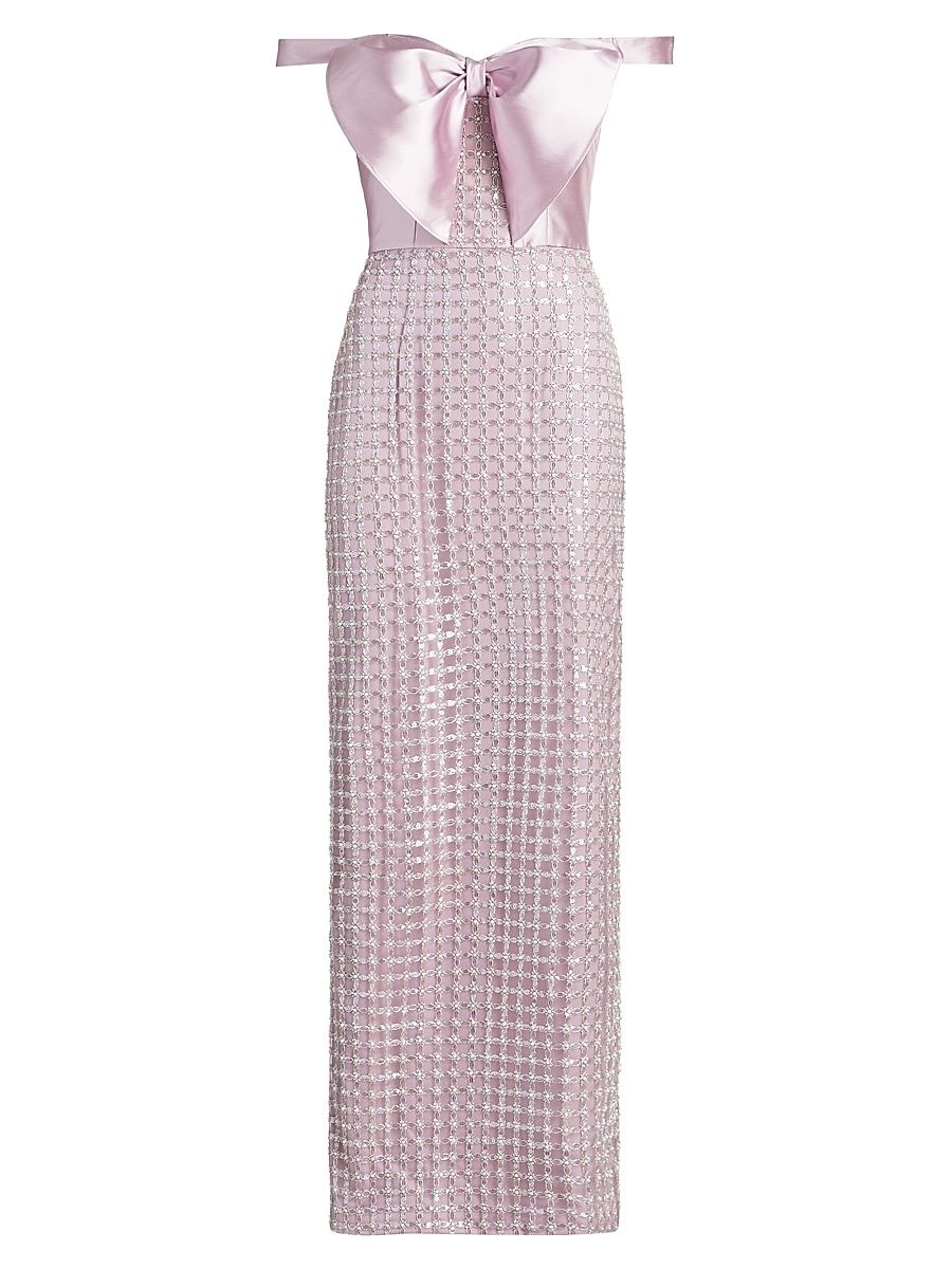 Women's Cynthia Sequin Embellished Gown - Lilac Whisper - Size 6