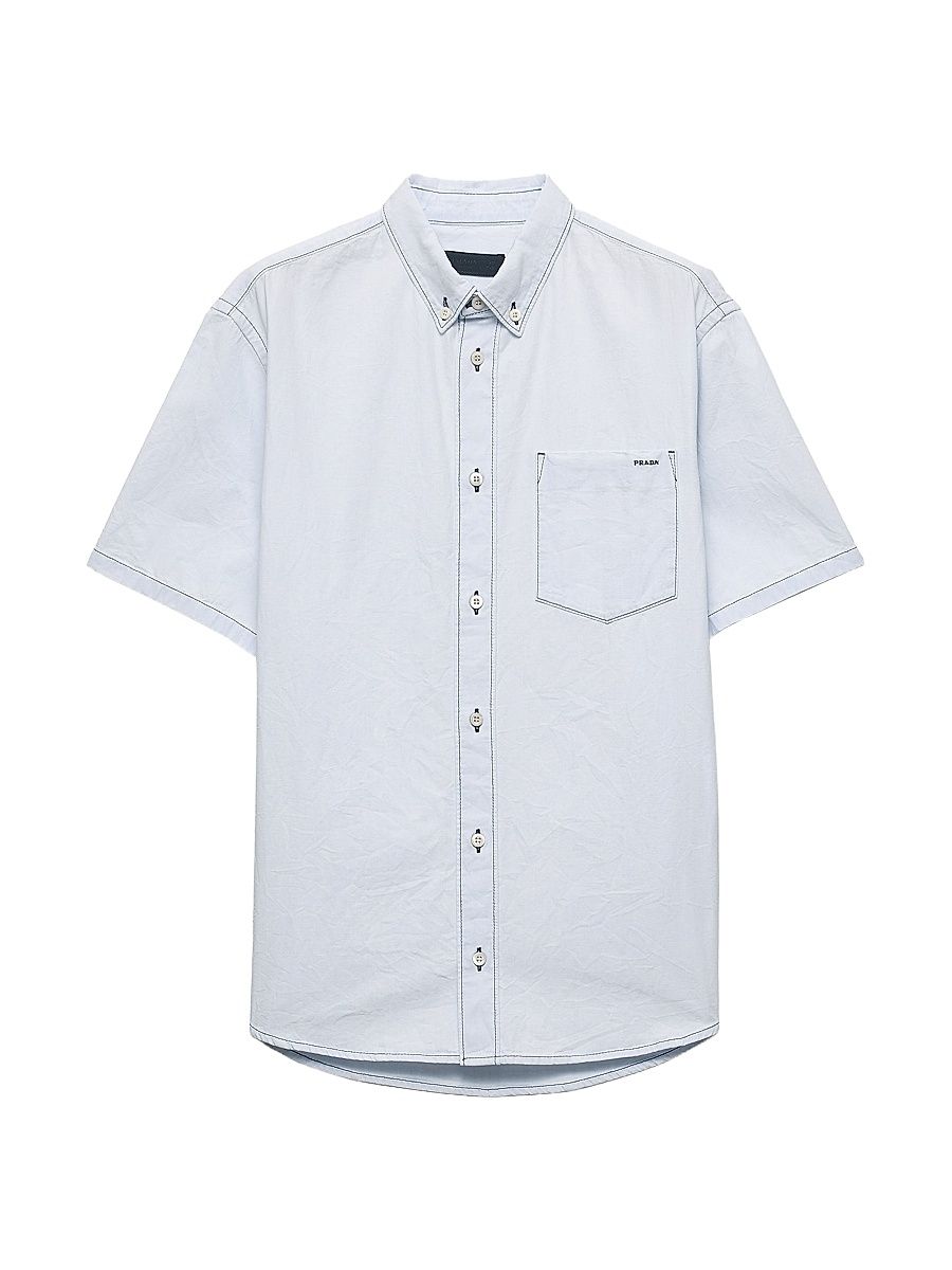 Men's Chambray Shirt - Blue - Size 15.5