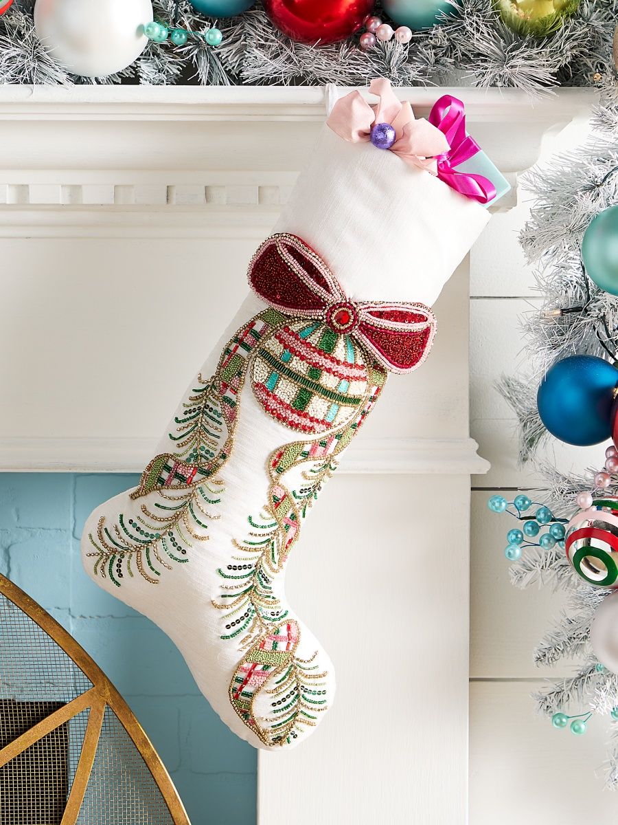Kim Seybert Tartan Tidings Stocking