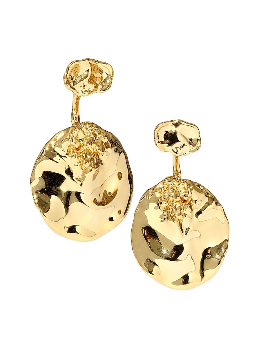 Women's Brutalist 14K-Gold-Plated Ear Jackets - Gold