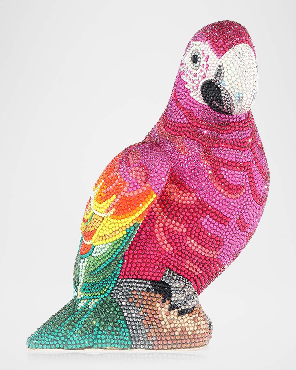 Parrot Crystal Clutch Bag