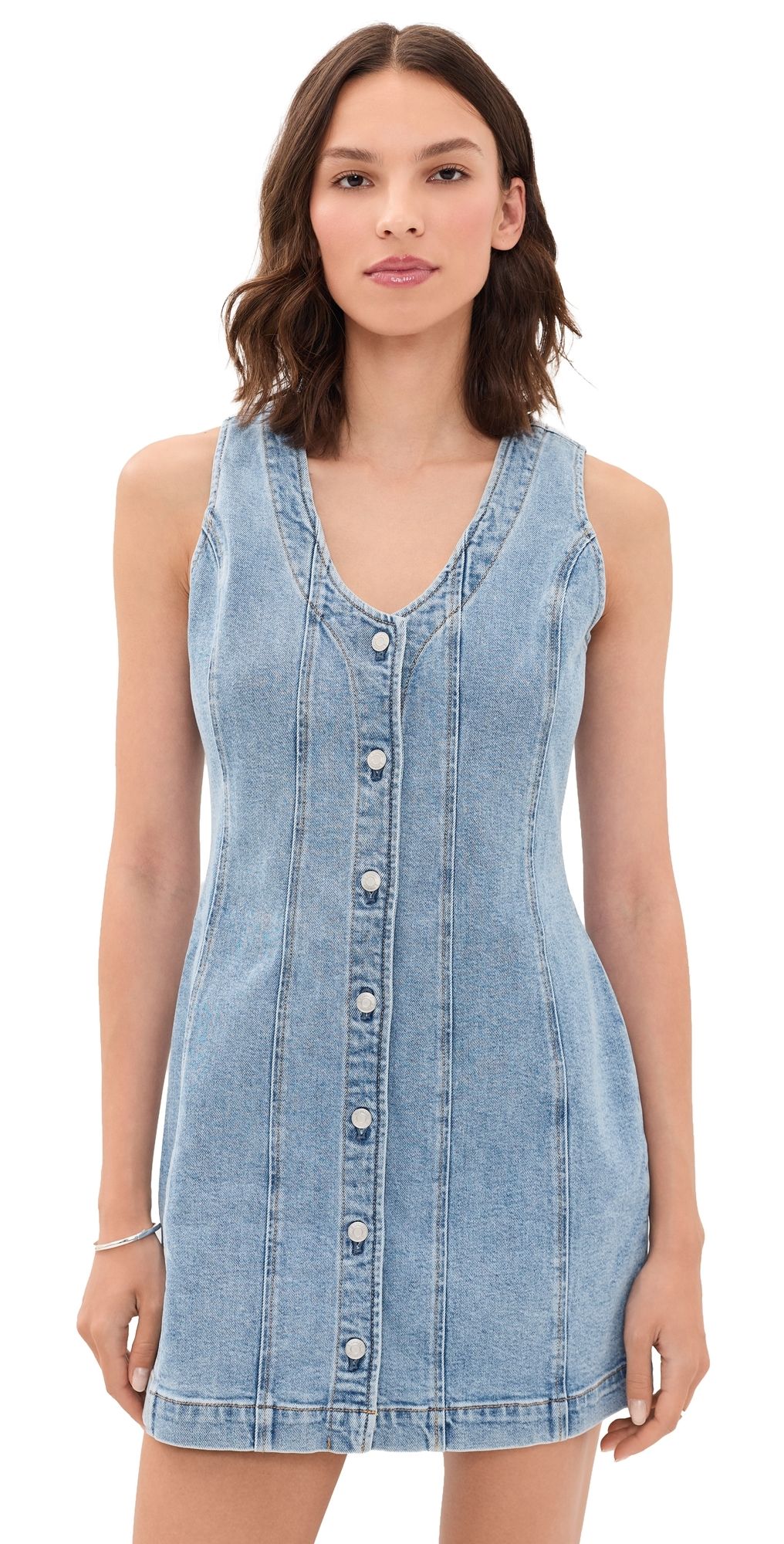 Z Supply Jolie Denim Mini Dress Avalon S