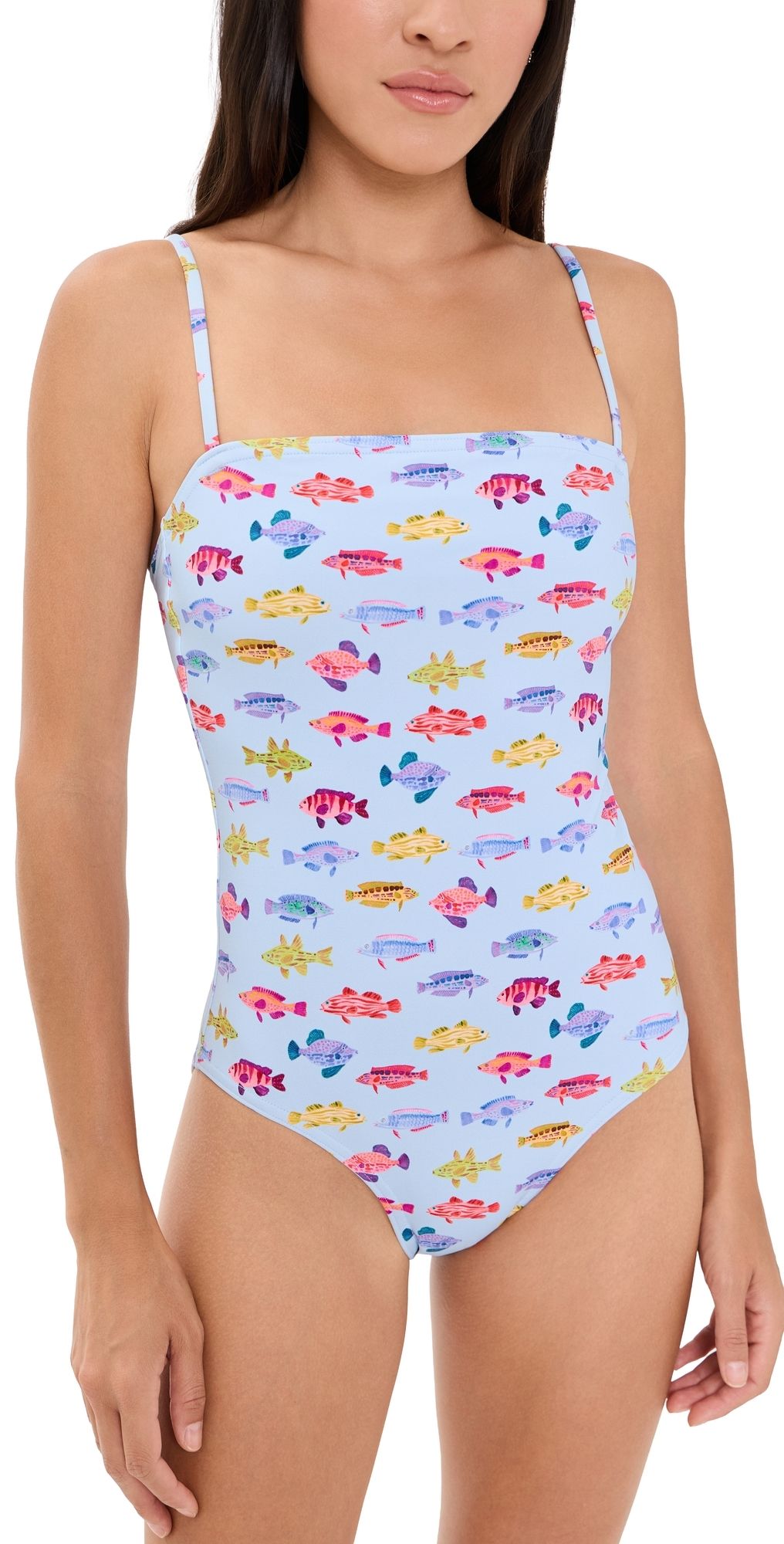 Hill House Home The Giana One Piece Swimsuit Rainbow Fish L