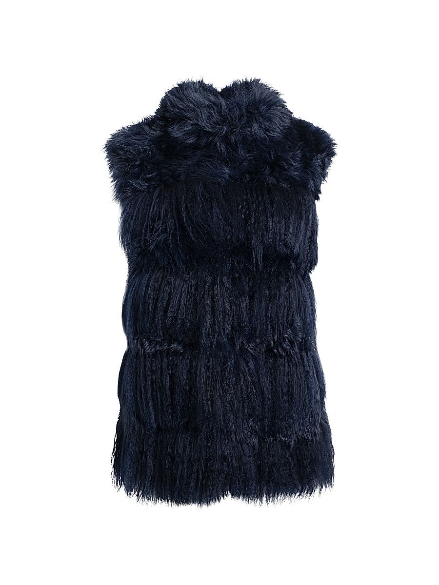 Women's Select Lamb Vest - Navy - Size Medium