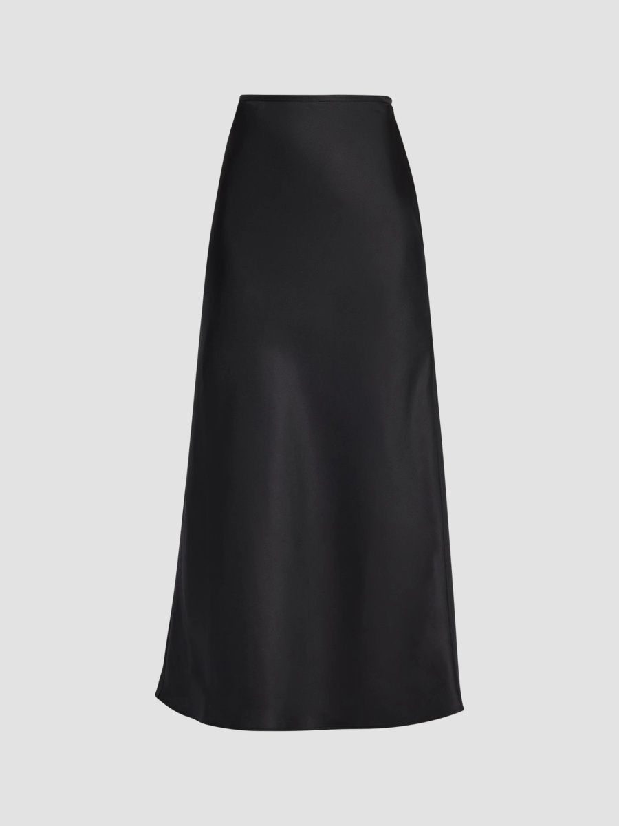 Loulou de Saison Women's Eli A-Line Maxi Skirt - Black - Size XL