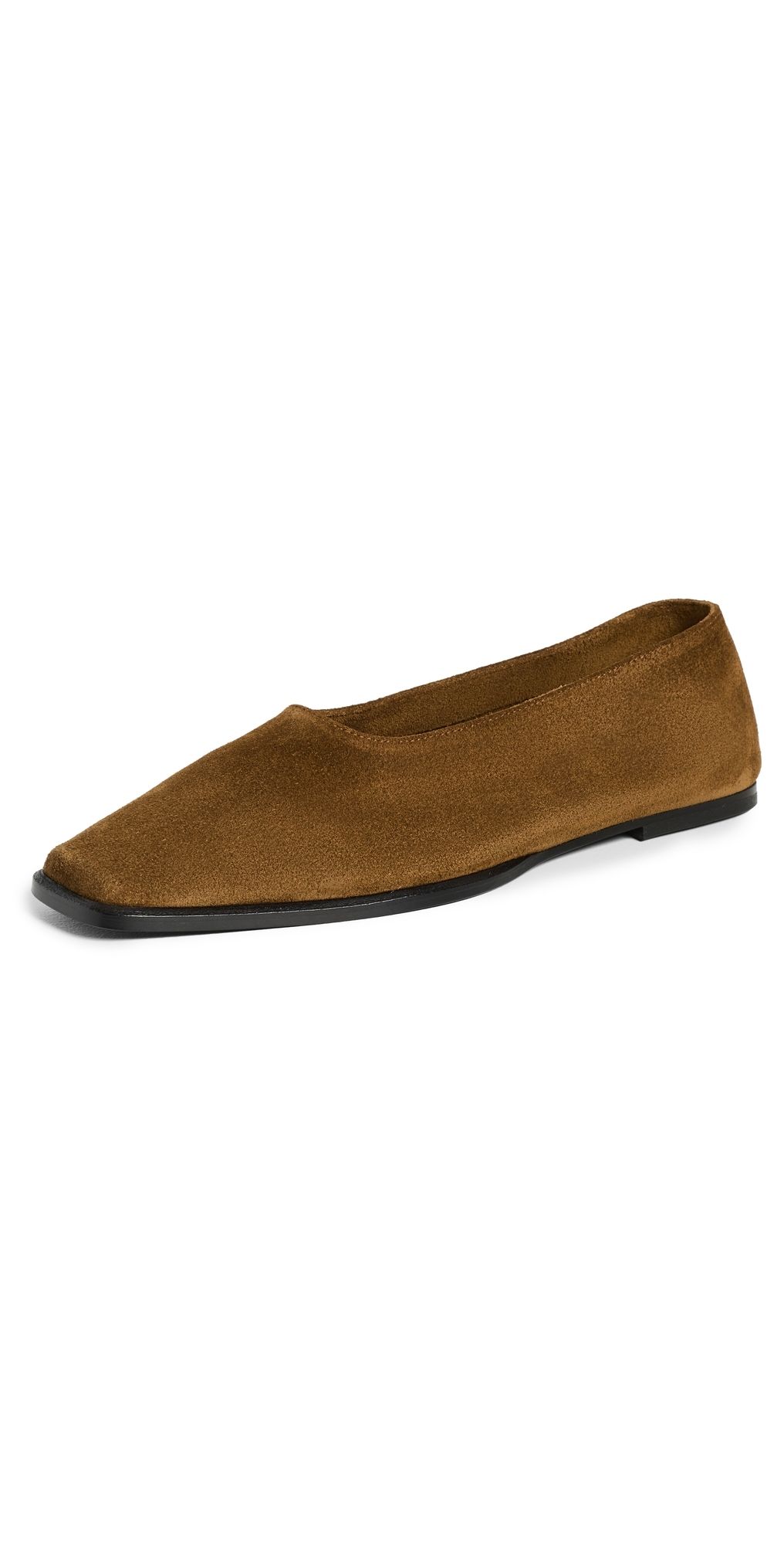 STAUD Lewis Suede Flats Cigar 37.5
