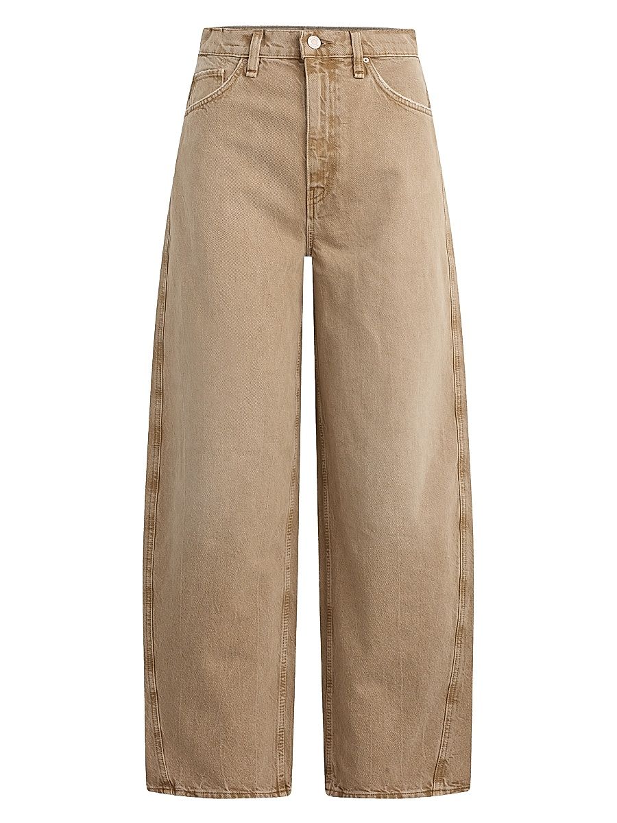Women's Bailey Barrel Relaxed-Fit Jeans - Burnt Khaki - Size 29