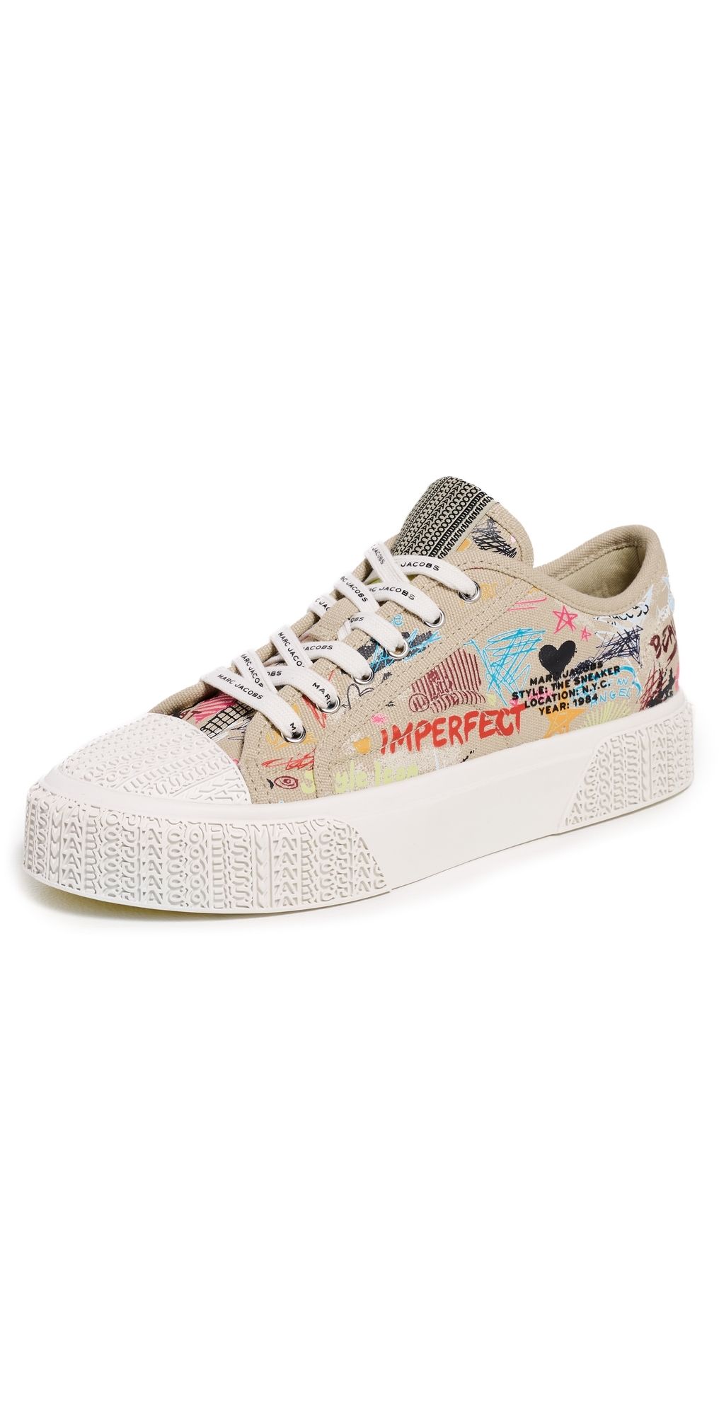 Marc Jacobs The Low Top Sneakers Beige Multi 38