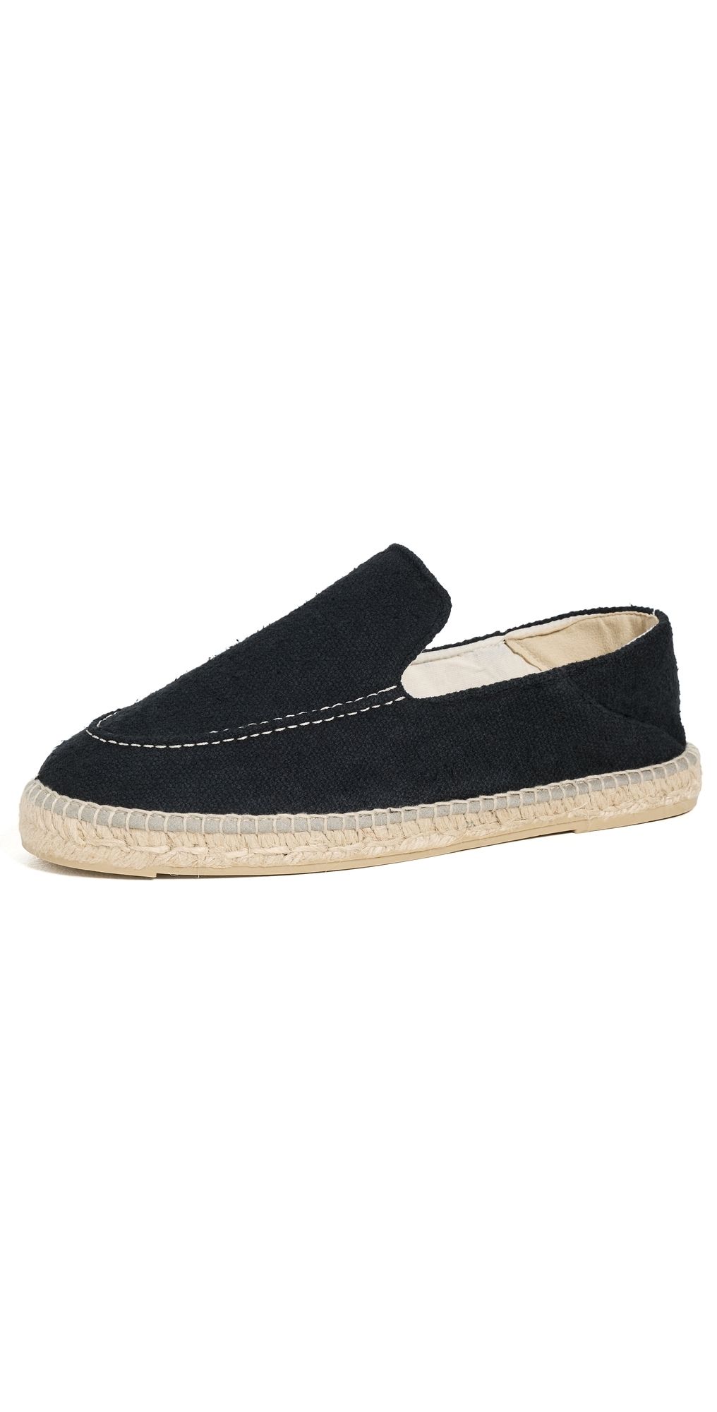 Manebi Canvas Traveler Espadrilles Black 46