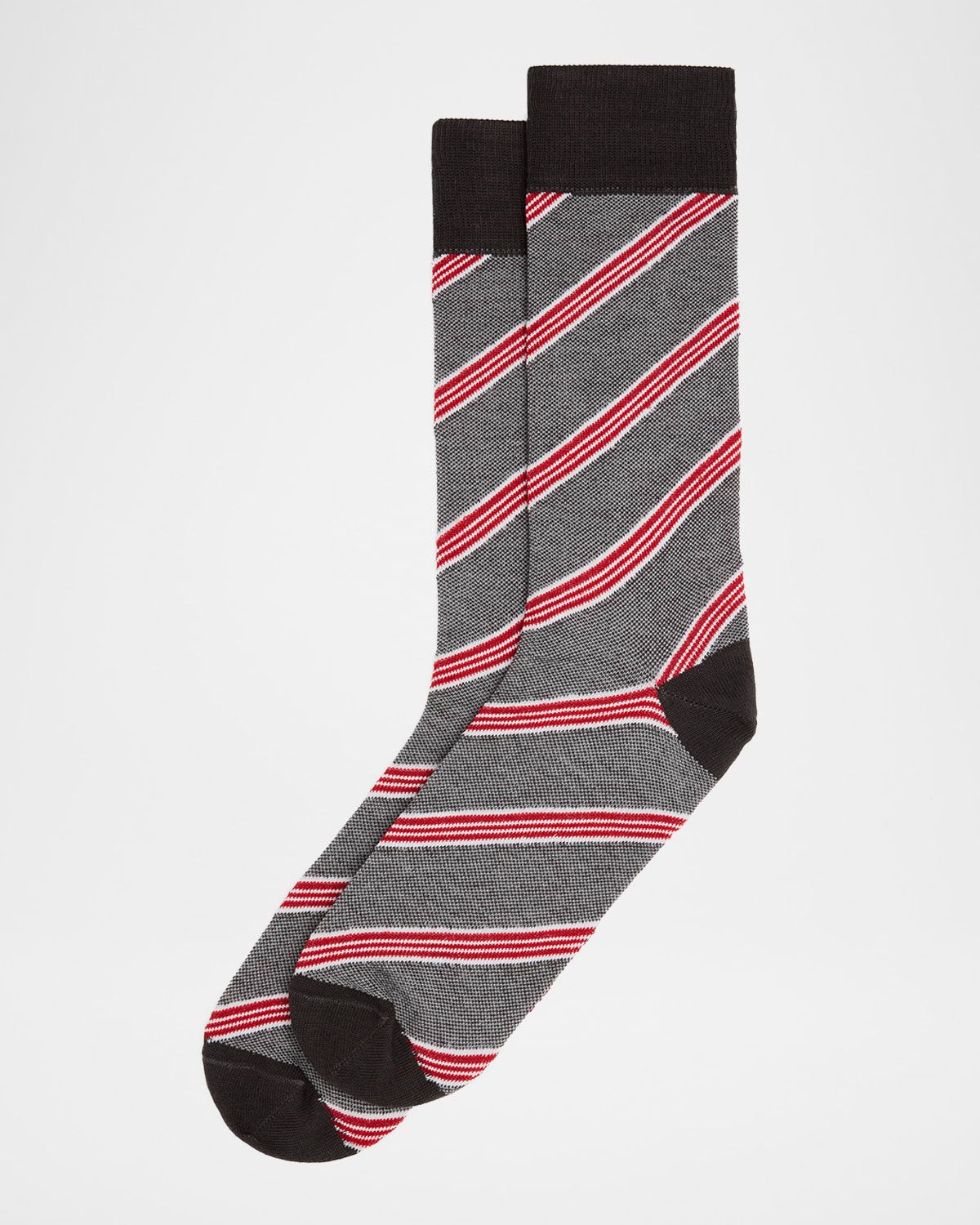Men & apos;s Diagonal Birdseye Crew Socks
